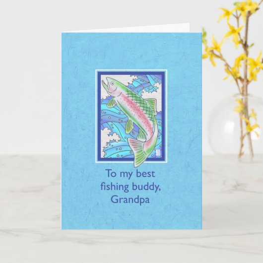 Routel van kind naar grootouders Dag Kaart (Gele Bloem)