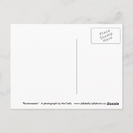 Routemaster Briefkaart (Achterkant)