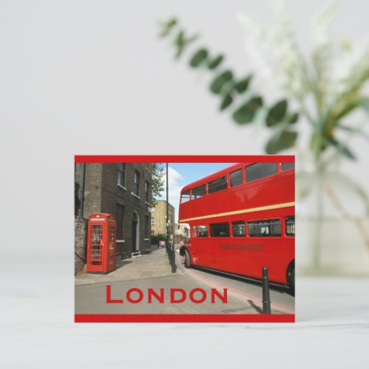 Routemaster Bus in Hackney, Londen Briefkaart (Staand voorkant)
