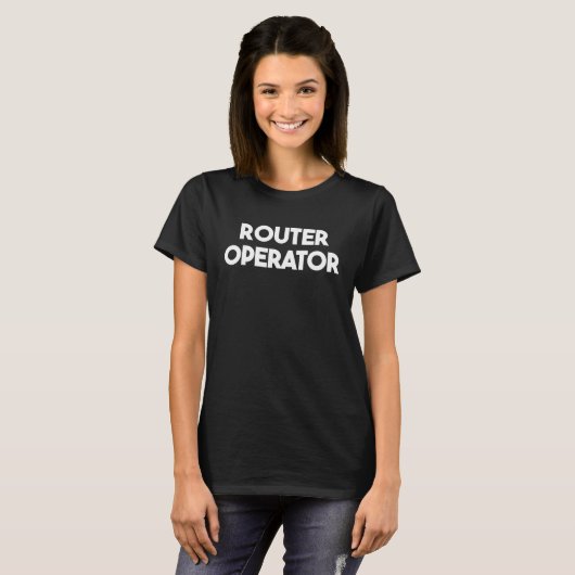 Router-operator T-shirt (Voorkant volledig)