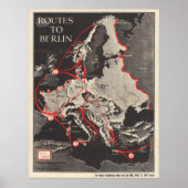 Routes naar Berlijn Poster (Voorkant)