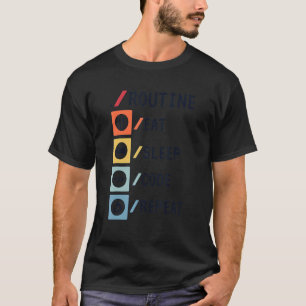 Routine Eten Slapen Code Herhalen Coder Software O T-shirt