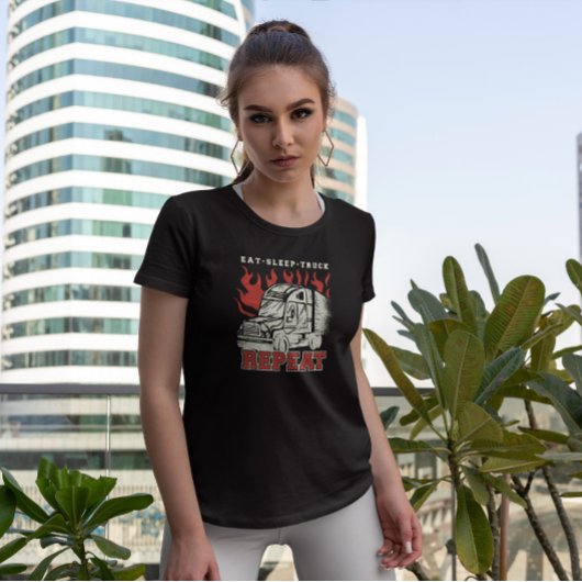 Routine vrachtwagenvervoer t-shirt