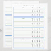 Routinematige Volgpagina voor Wekelijkse Planning (Voorkant / Achterkant)