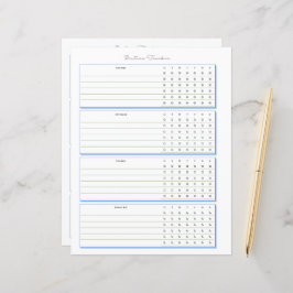 Routinematige Volgpagina voor Wekelijkse Planning