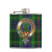Routledge Tartan & Badge Heupfles (Voorkant)