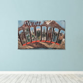 Routt, ColoradoLarge Letter ScenesRoutt, CO Canvas Afdruk (Insitu (Houten vloer))