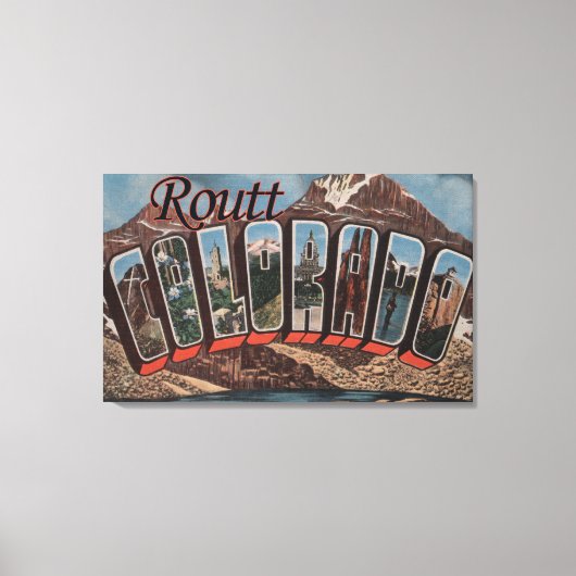 Routt, ColoradoLarge Letter ScenesRoutt, CO Canvas Afdruk (Voorkant)