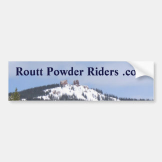 Routt Powder Riders bumper sticker
