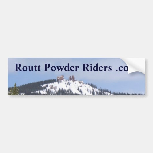 Routt Powder Riders bumper sticker (Voorkant)