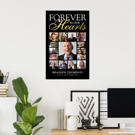 Rouw 15 Foto Herdenking Poster (Thuiskantoor)