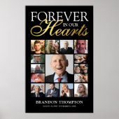 Rouw 15 Foto Herdenking Poster (Voorkant)