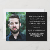 Rouw Aangepaste foto Uitvaart Condoleance Herdenki Kaart (Voorkant)