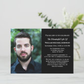 Rouw Aangepaste foto Uitvaart Condoleance Herdenki Kaart (Staand voorkant)