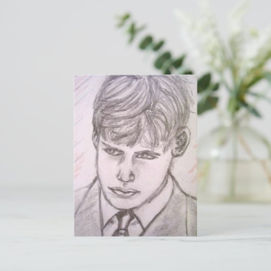 rouw briefkaart (Staand voorkant)