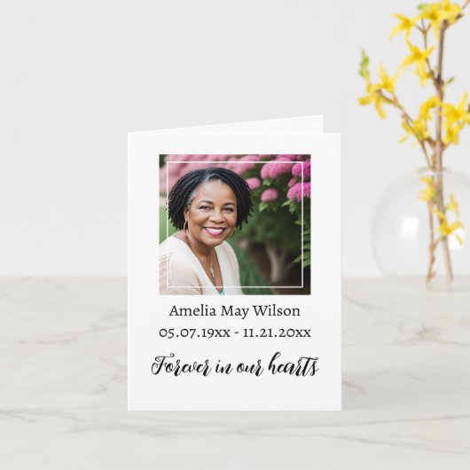 Rouw Dank u Kaart (Gele Bloem)