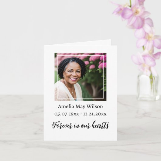 Rouw Dank u Kaart (Orchidee)