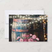 Rouw houten whiskeyvat save the date (Achterkant)