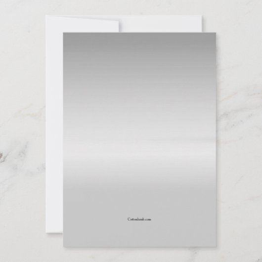 Rouw Lint Foto Lijst Kaart (Achterkant)