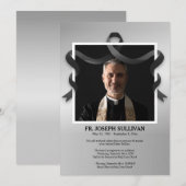 Rouw Lint Foto Lijst Kaart (Voorkant / Achterkant)