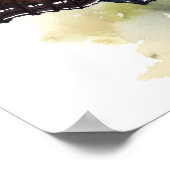 Rouw mantel vlinder kunst print Poster (Hoek)