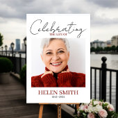 Rouw Minimalistisch Eenvoudig Herdenkingsfoto Poster