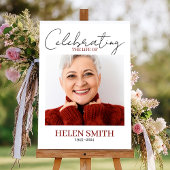 Rouw Minimalistisch Eenvoudig Herdenkingsfoto Poster