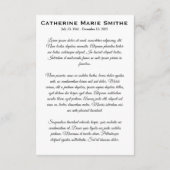 Rouw- of herdenkingsdubbelbeeld (Achterkant)