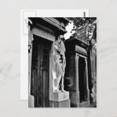 Rouw op het kerkhof briefkaart (Voorkant / Achterkant)