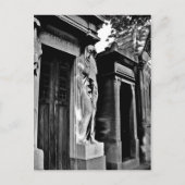 Rouw op het kerkhof briefkaart (Voorkant)