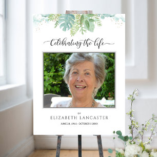 Rouw Welkom Foto Luchtige Groene Teken Poster