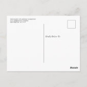 Rouwbedeankaart Rode Kardinaalvogel Wintergroen Briefkaart (Achterkant)