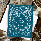 ROUWBEWIJZEN Bloemige Fantasievolle Schets Doodle Briefkaart