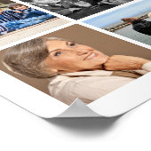 Rouwbord 33 Foto Collage Handgeschreven Harten Poster (Hoek)