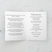 Rouwbord Angel Herdenkingsdienst Elegant Programma (Binnen)