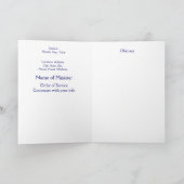 Rouwbord Engel, Schriftuur, Christelijk Programma (Binnen)