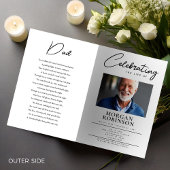 Rouwbord, Herdenking van het Leven, Zwart & Wit Flyer