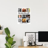 Rouwbord | Herdenkingsfoto-collage Poster (Thuiskantoor)