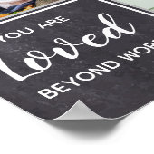 Rouwbord Met Foto Collage Aandenken Poster (Hoek)