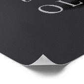 Rouwbord voor mijn jeugdige feest welkomstbord poster (Hoek)