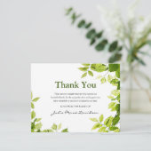 Rouwbordje Bedanken | Natuur Bedankkaart (Staand voorkant)