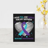 Rouwcadeaus verlies van neef suïcidebewustzijn Pr Kaart (Gele Bloem)