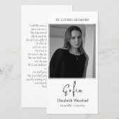 Rouwcartoen, katholieke kaart (Voorkant / Achterkant)