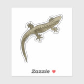 Rouwdag gecko vinyl sticker (Vel)