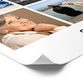 Rouwdienst 33 Foto Collage Voor altijd in onze har Poster (Hoek)