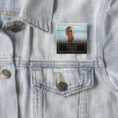 Rouwdisfoto Vierkante Button 5,1 Cm (In situ)