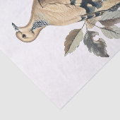 rouwduif illustratie decoupage tissuepapier (Detail)