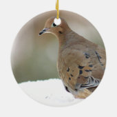 rouwduif keramisch ornament (Achterkant)