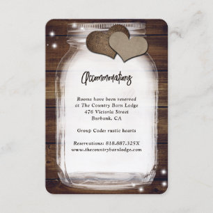 Rouwe Accommodatiekaarten van Hout voor in de Schu Informatiekaartje