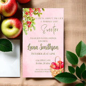 Rouwe Appelmand Shower Uitnodiging – Rode Appels